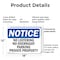 Signmission No Loitering No Overnight Parking Private Property OSHA Notice Sign, Plastic, 18in W x 12in L, 2PK OS-2PACK-NS-P-1218-L-14694 - alternate 4